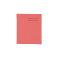 Classmates 8x6.5" Exercise Book 48 Page, 8mm Ruled / Plain Alternate, Red - Pack of 100